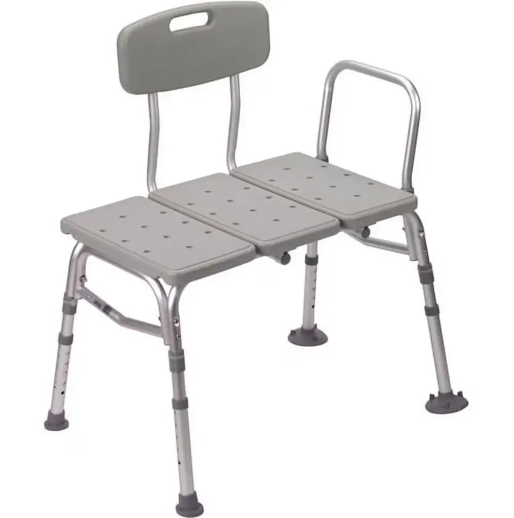 Guardian G3-100KBX1 Transfer Bench w/ Back 400 lb Capacity Adjustable Height